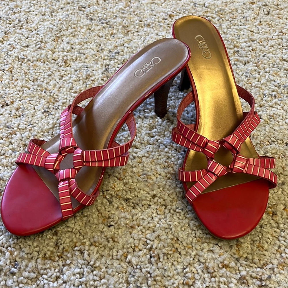 Pinkish Cato heels. Good condition